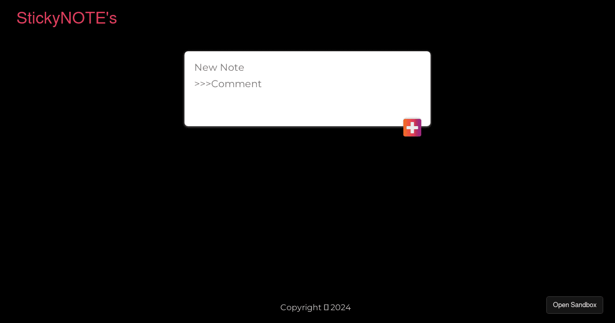 sticky-notes - Codesandbox