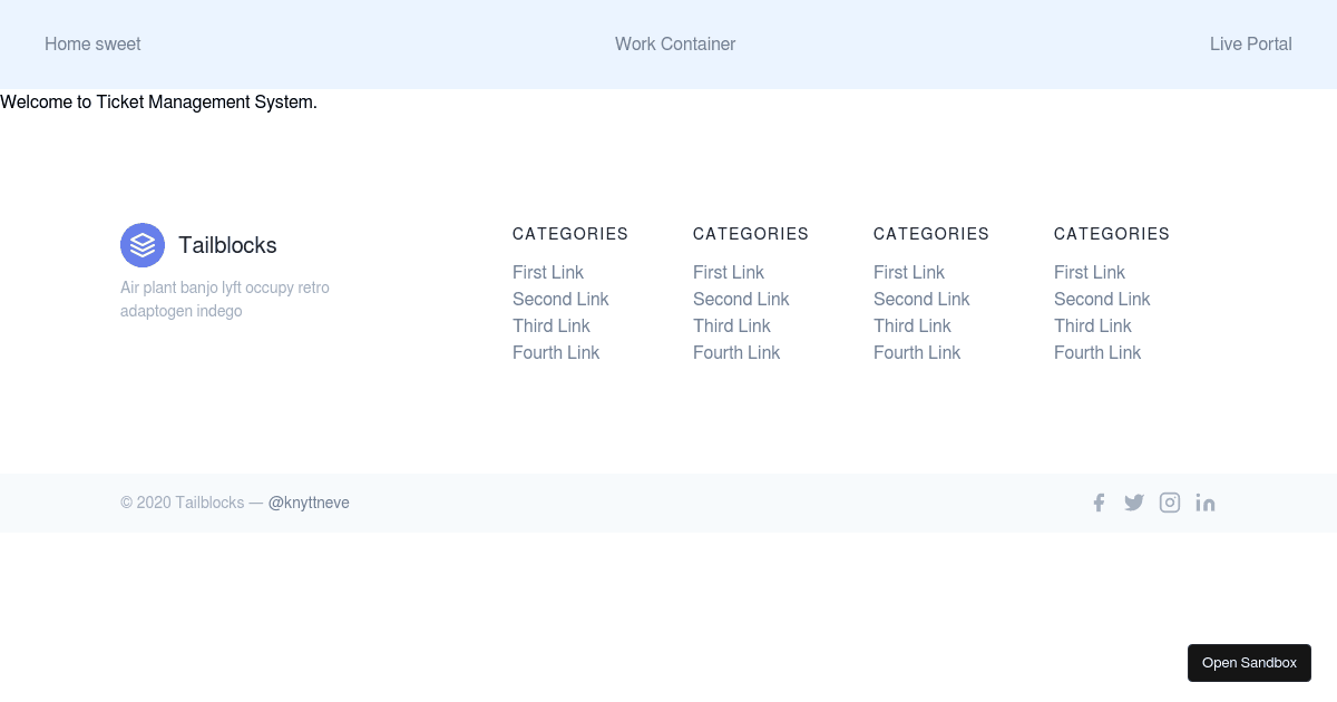 Tailwind Css and React (forked) - Codesandbox