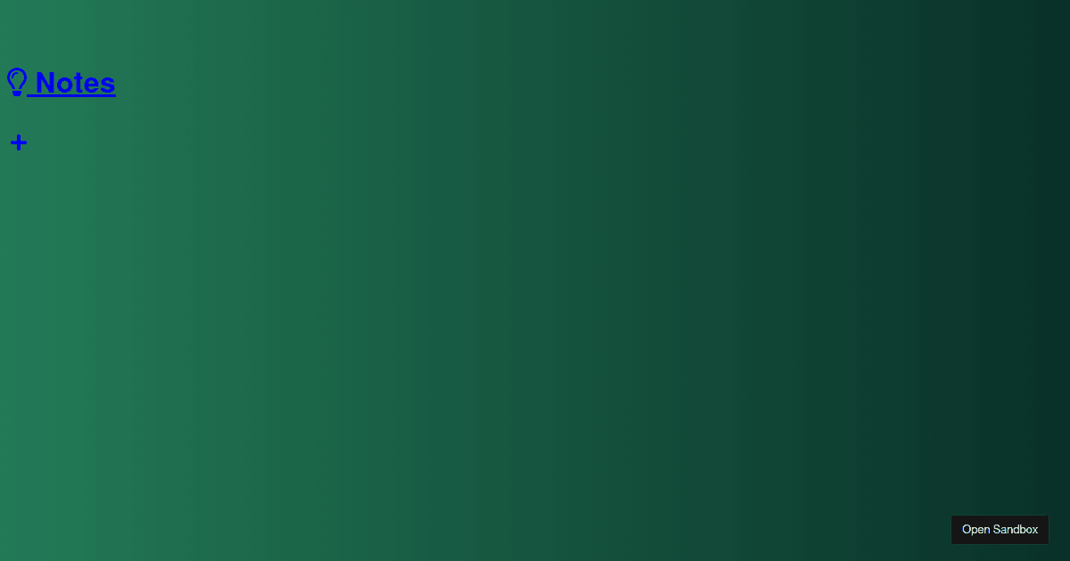 notes - Codesandbox
