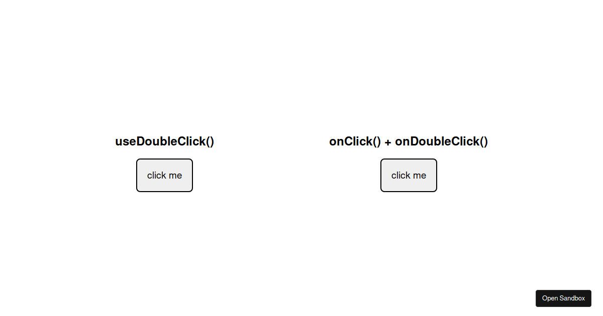 usedoubleclick Codesandbox