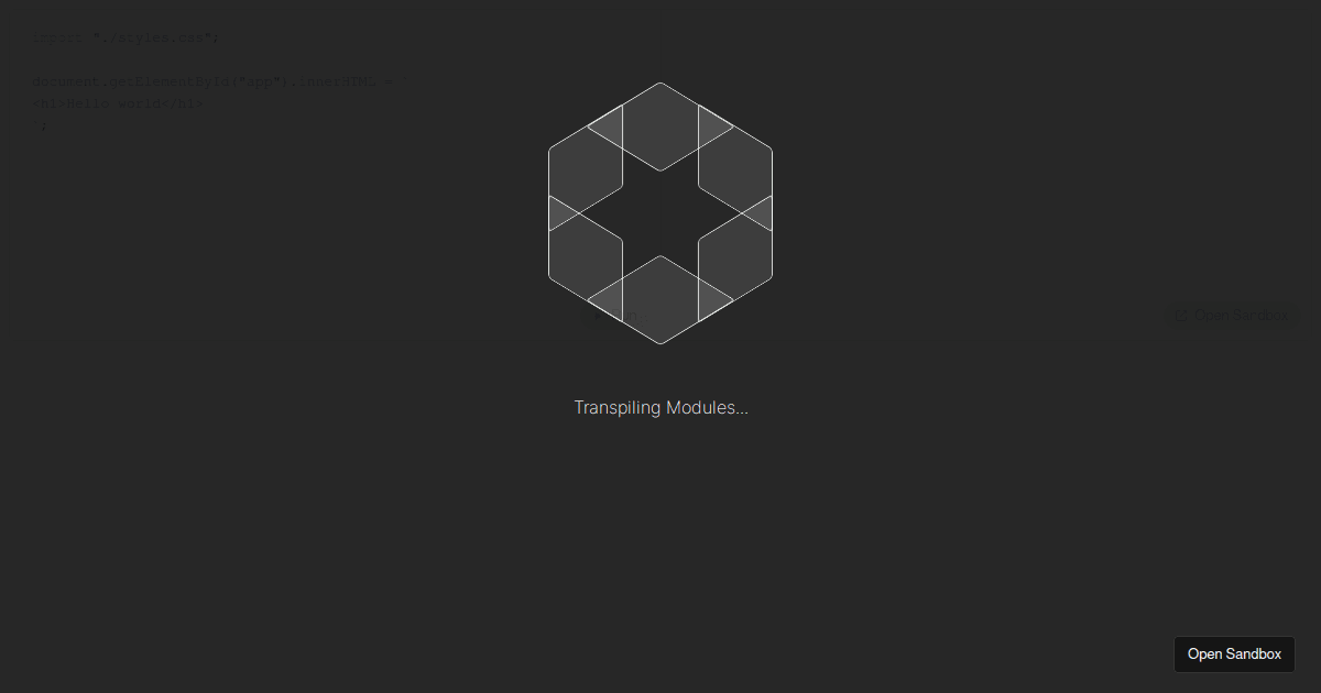 Sandpack - Codesandbox