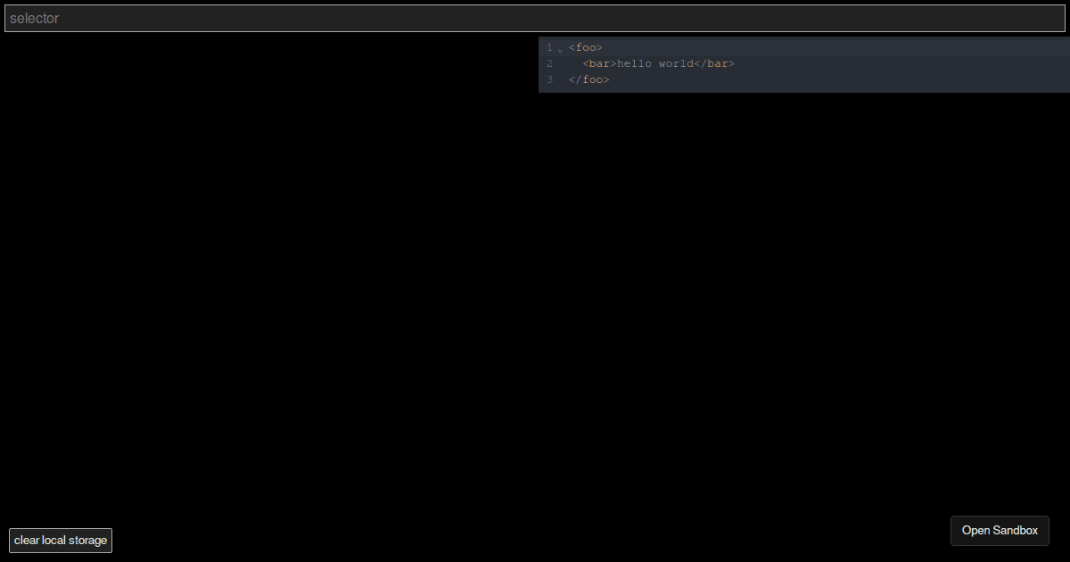 saxonxpathtester (forked) Codesandbox