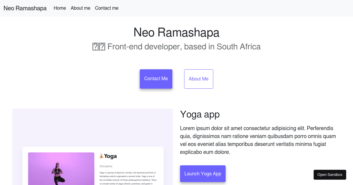 Advanced Bootstrap homework - challenge (forked) - Codesandbox