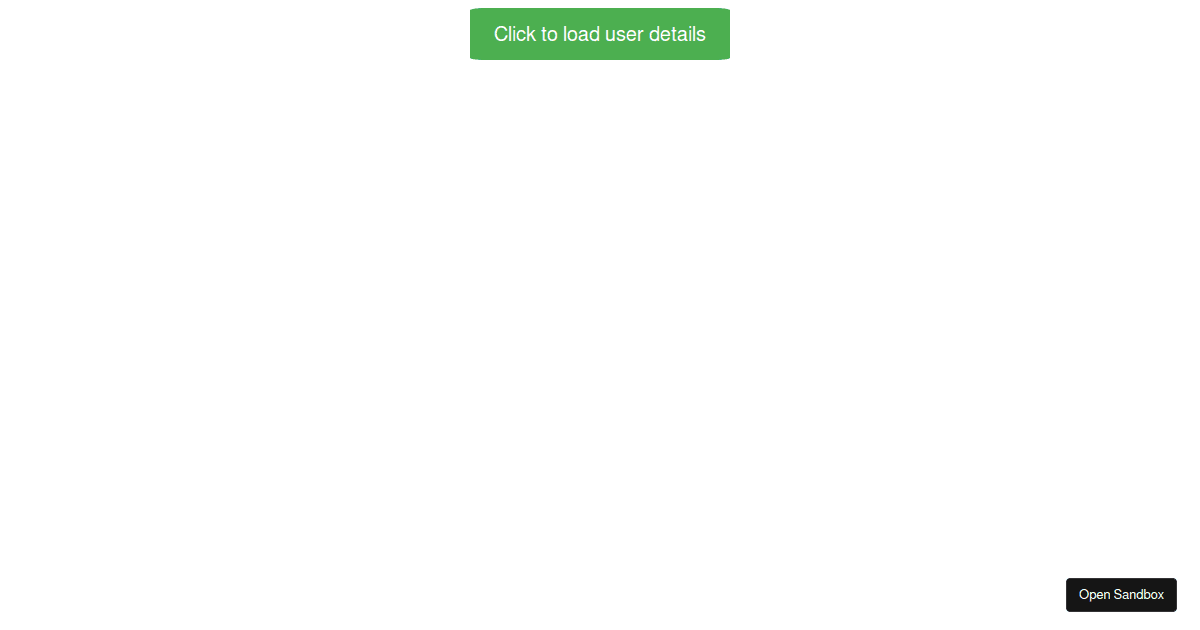 Debugging in React - Exercise 1 - Solution - Codesandbox