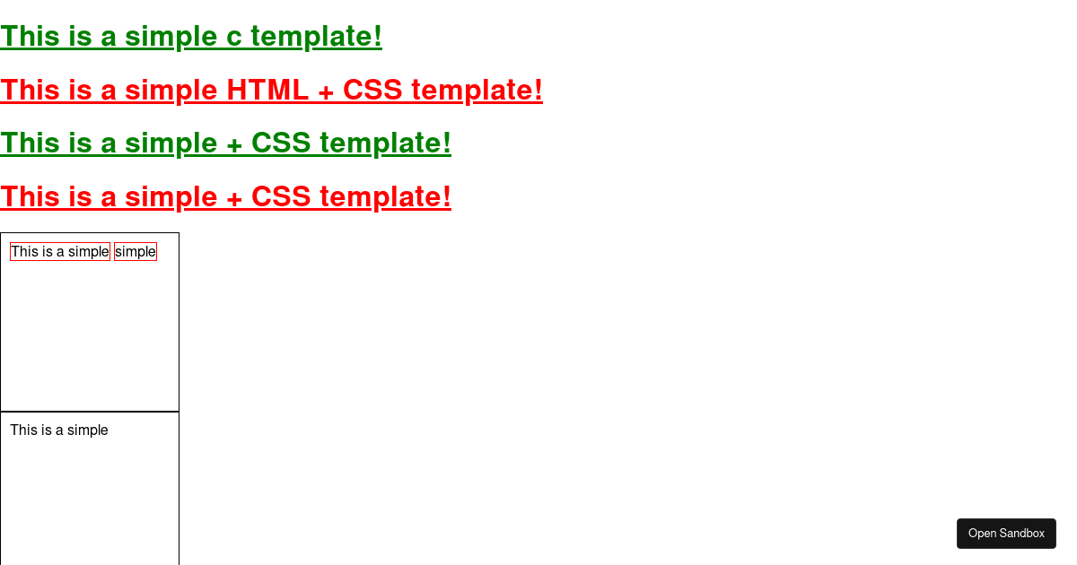 Css 1 - Codesandbox