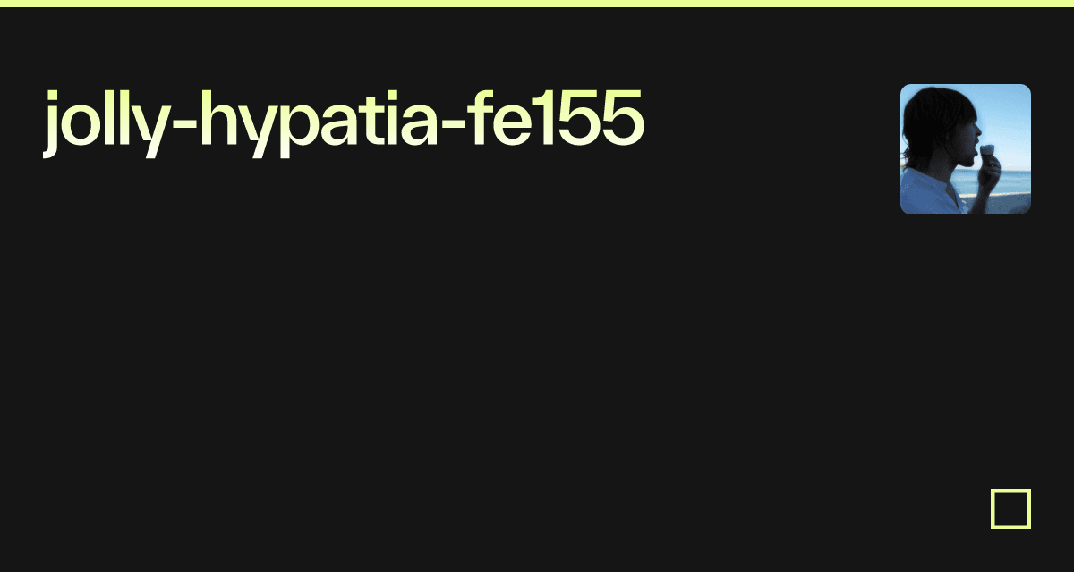 Jolly hypatia fe155 Codesandbox Jolly hypatia fe155 codesandbox