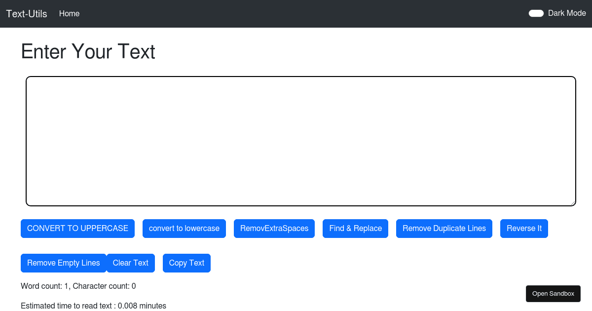 react - Codesandbox