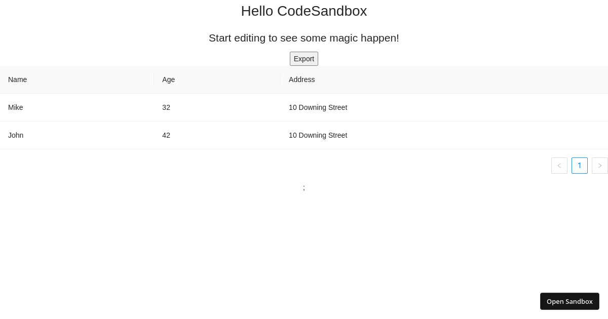 antd table excel (forked) - Codesandbox