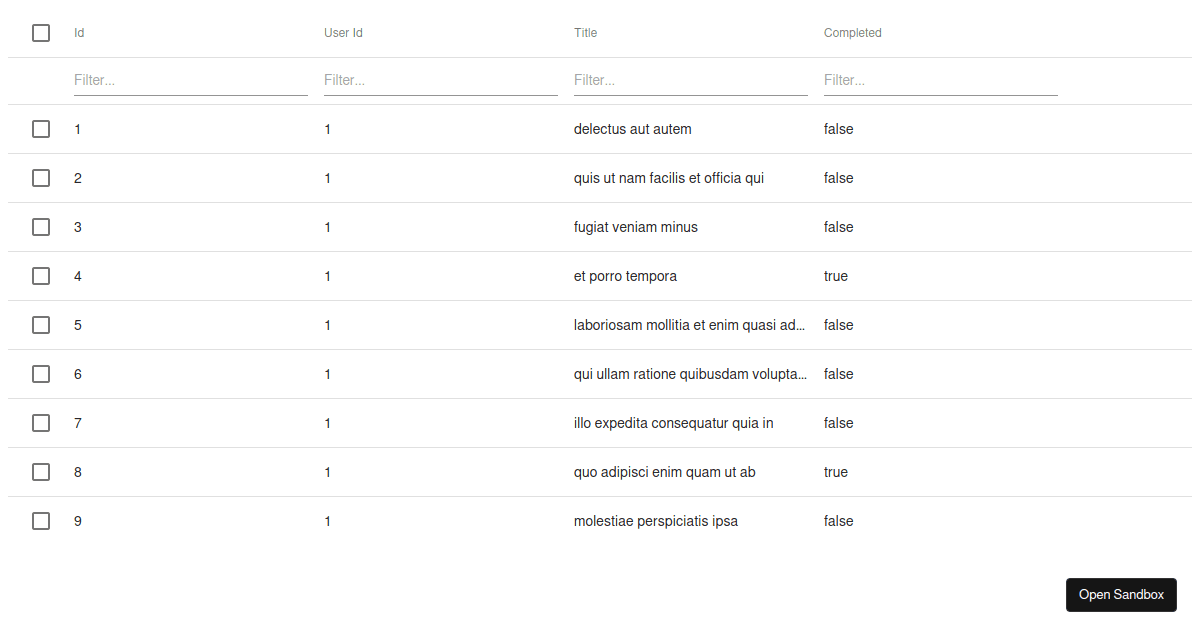 DevExterme Grid React Typescript - Codesandbox