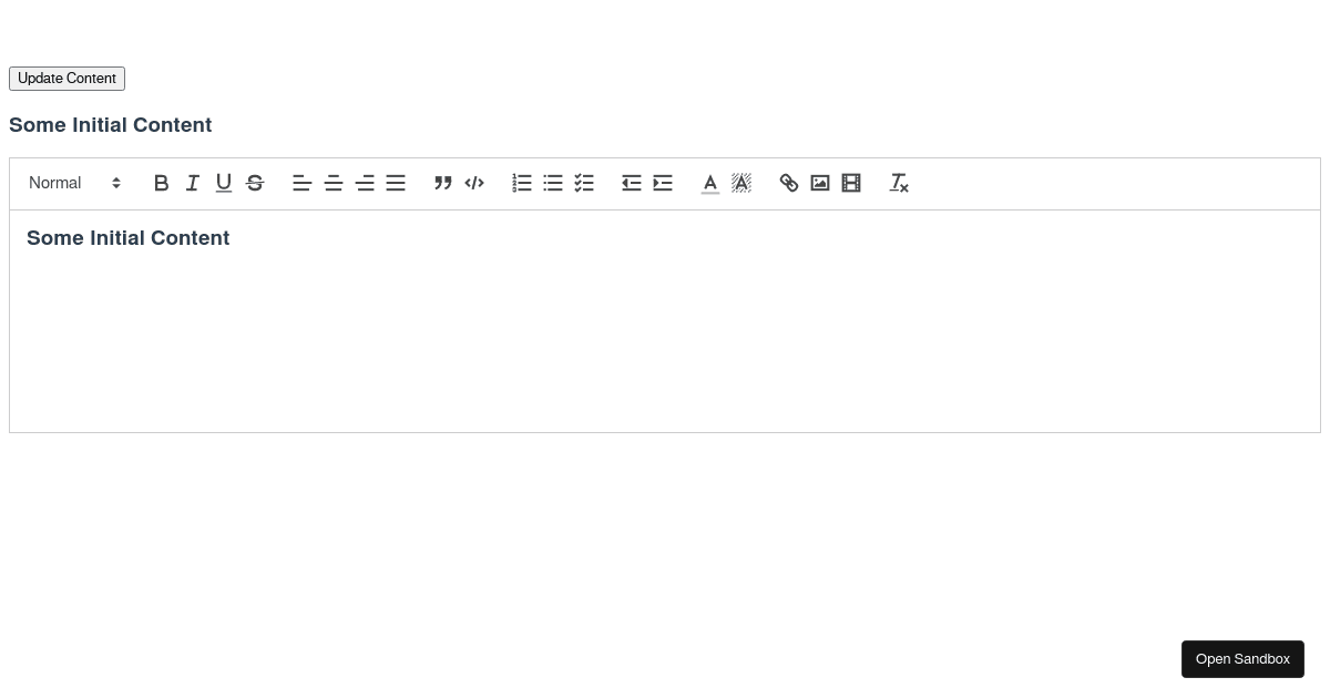 Vue2Editor - Wrapped Example - Codesandbox