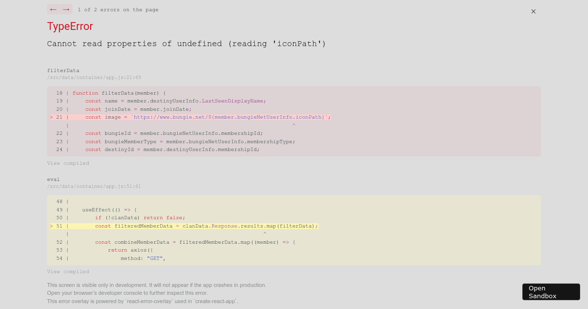 react - Codesandbox