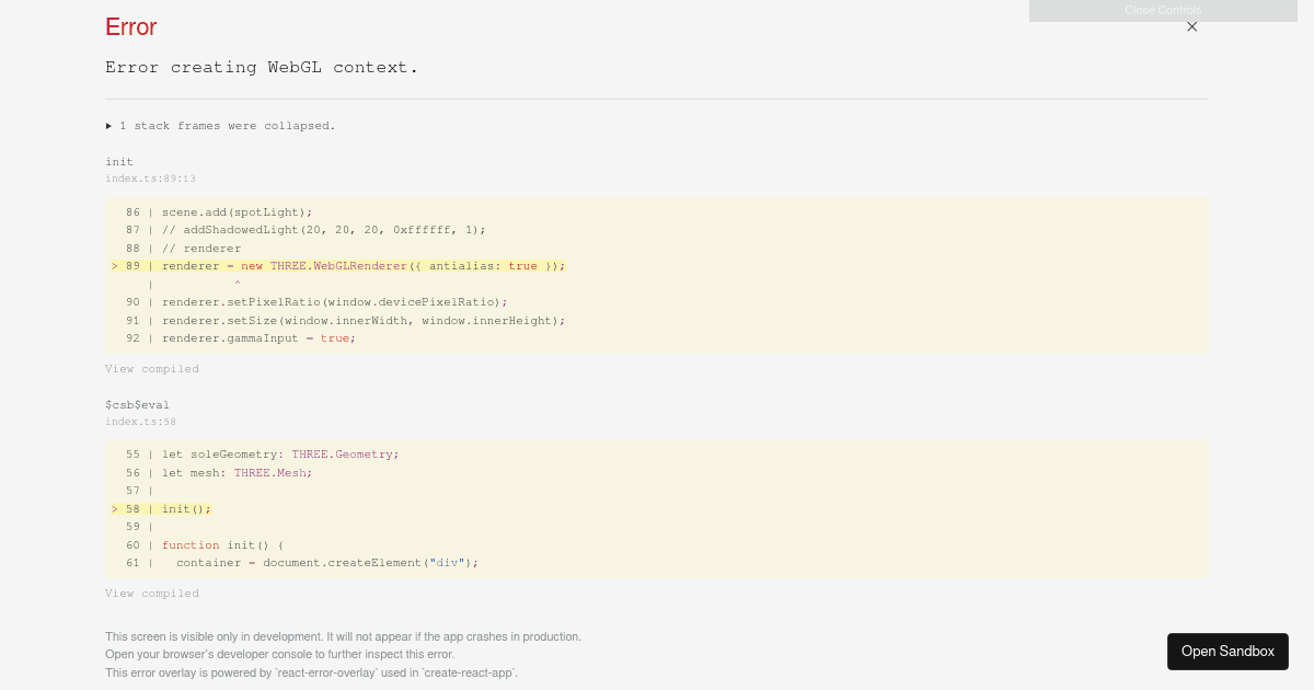 Test Threejs (forked) - Codesandbox