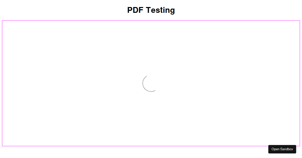 React PDF Viewer (forked) - Codesandbox