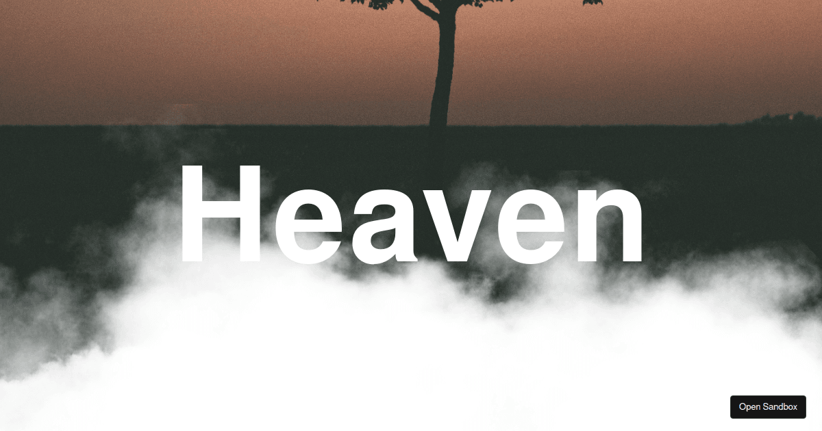 Realistic Cloud banner Parallax Effects - Codesandbox