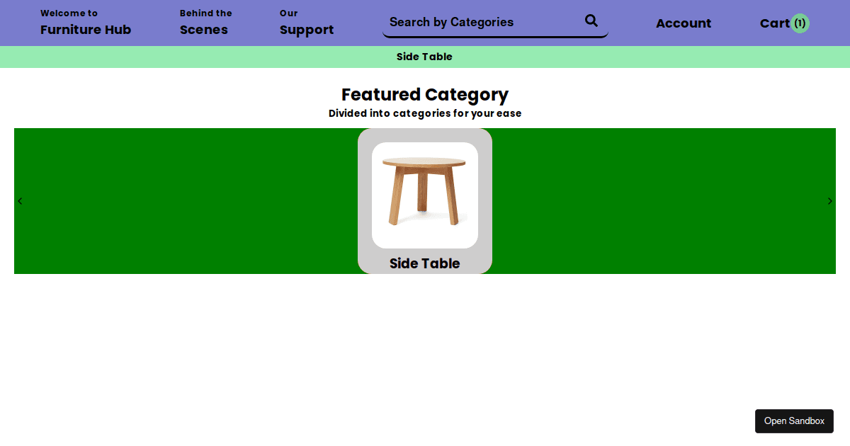 Ecommerce - Codesandbox