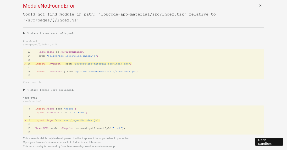 demo - Codesandbox