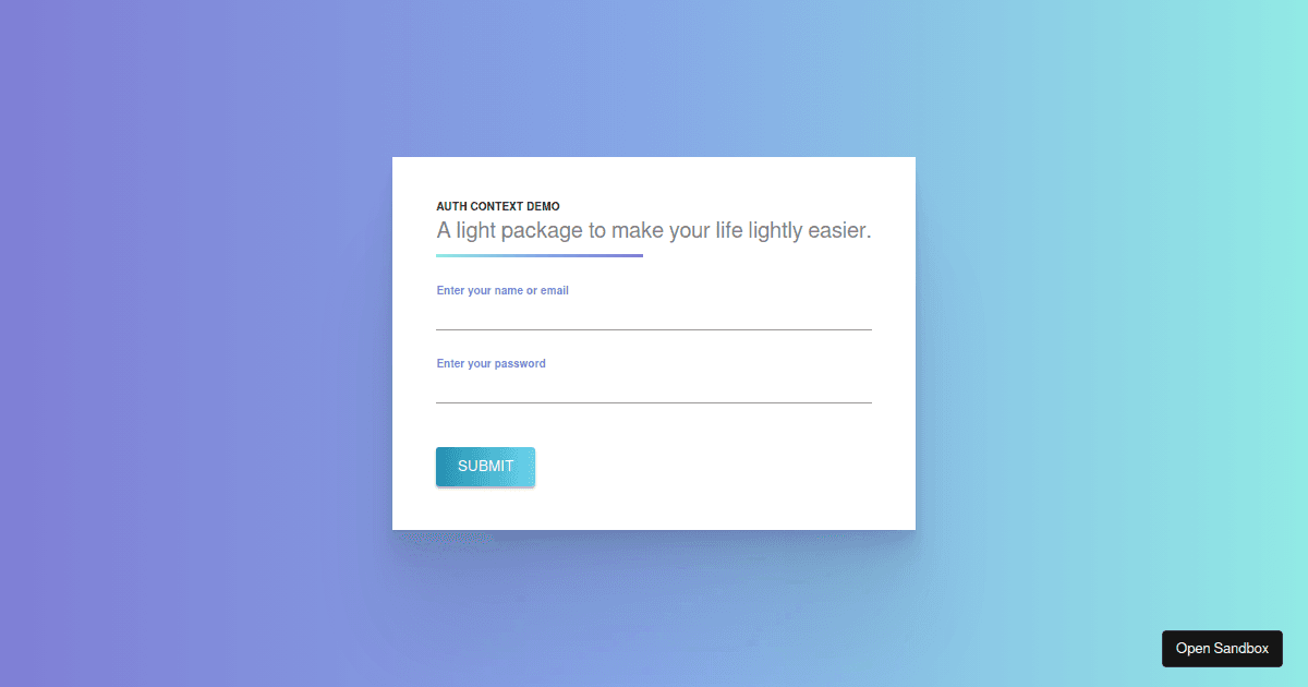 auth-context-demo - Codesandbox