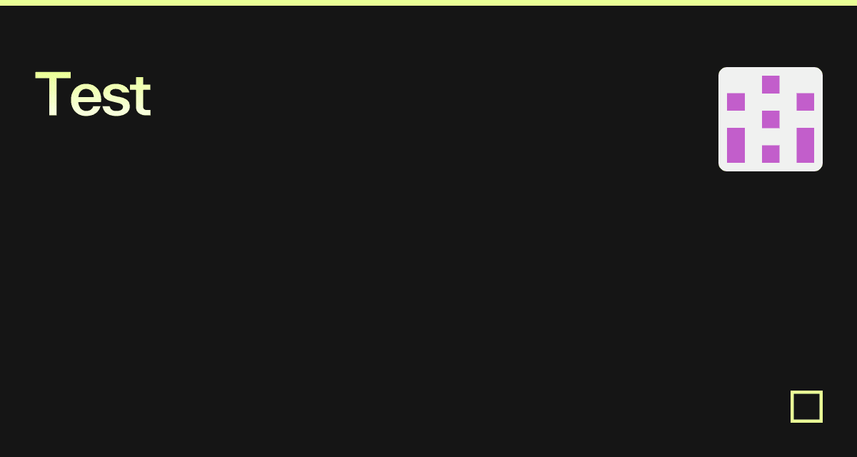 Test - Codesandbox