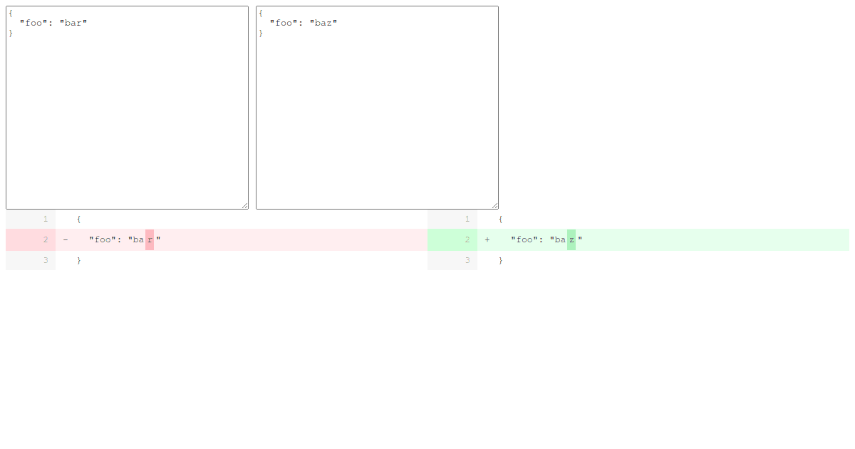 JSON Diff Test (forked) - Codesandbox