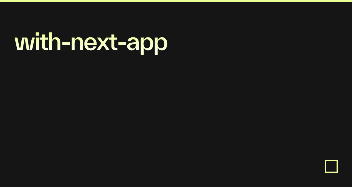 with-next-app - Codesandbox