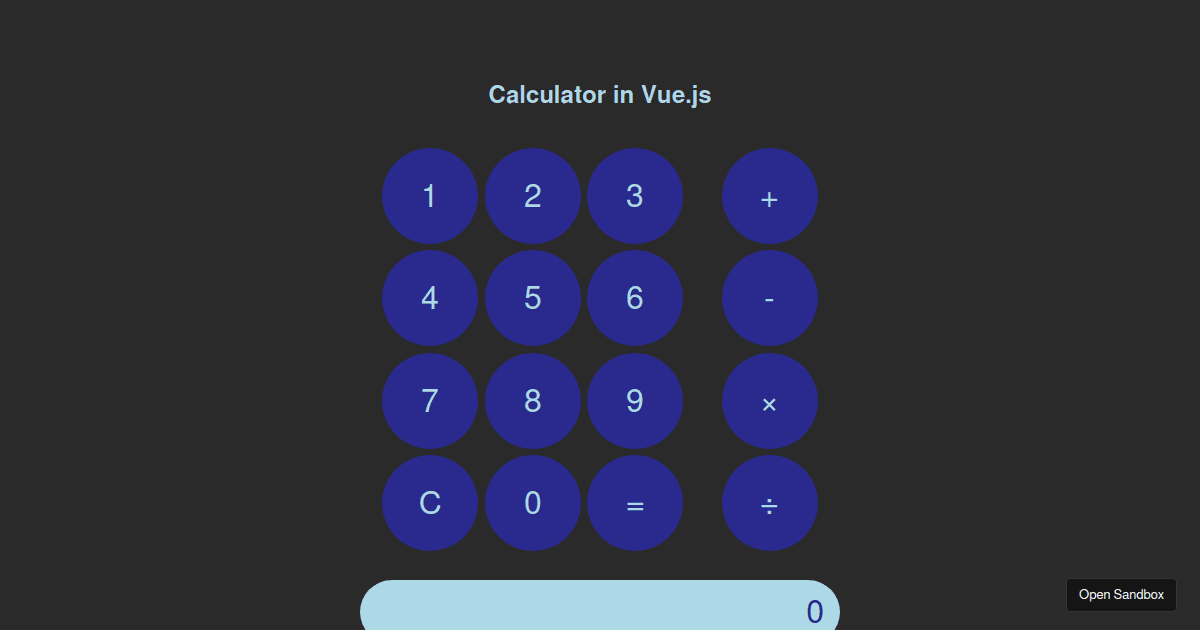 vue - Codesandbox