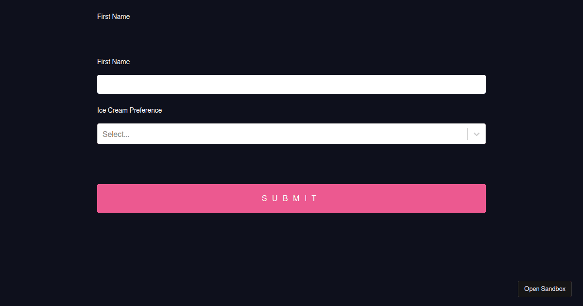 The live preview of react-hook-form-with-ui-library (forked)