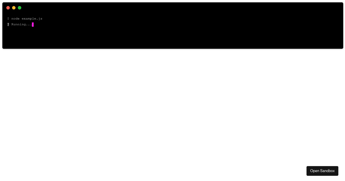 React Animated Terminal (forked) - Codesandbox