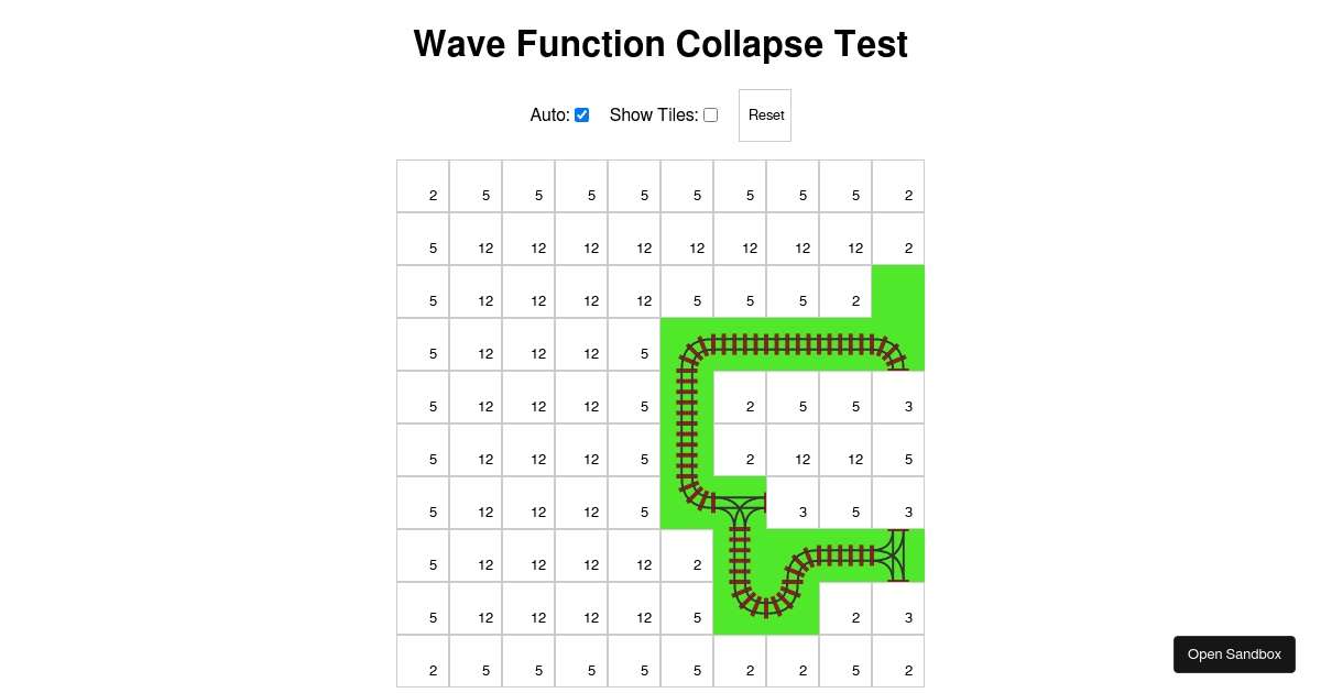 Wave Function Collapse Test - Codesandbox