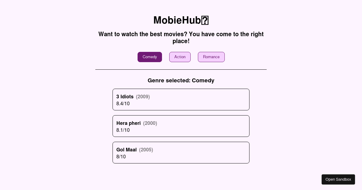 react - Codesandbox