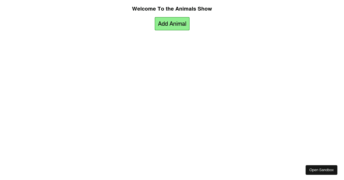 react - Codesandbox