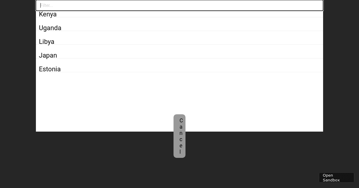 search (forked) - Codesandbox