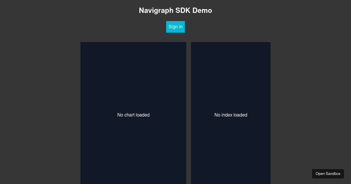 navigraph-sdk-demo (forked) - Codesandbox