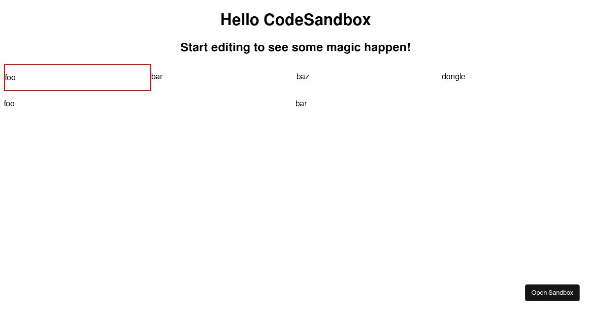 Focus Context - Codesandbox