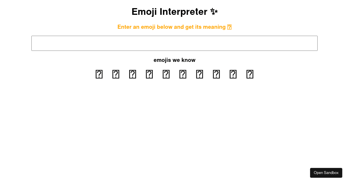 emoji-interpreter - Codesandbox