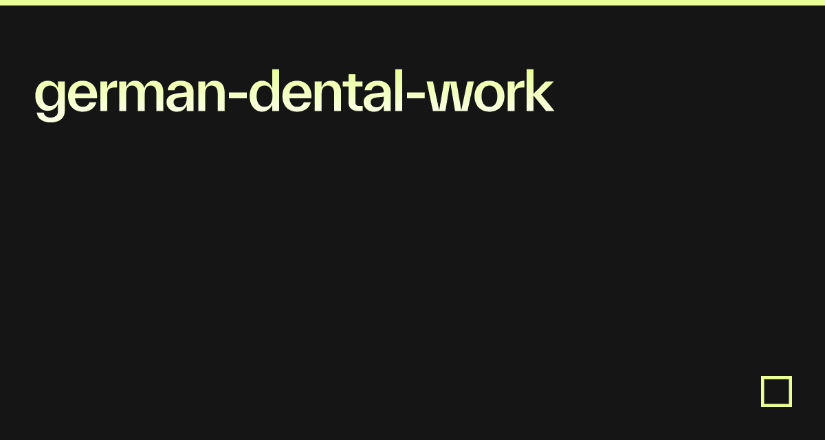 germandentalwork Codesandbox