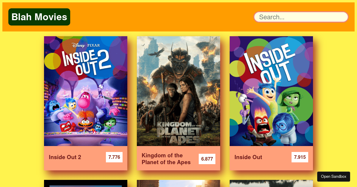 movies - Codesandbox