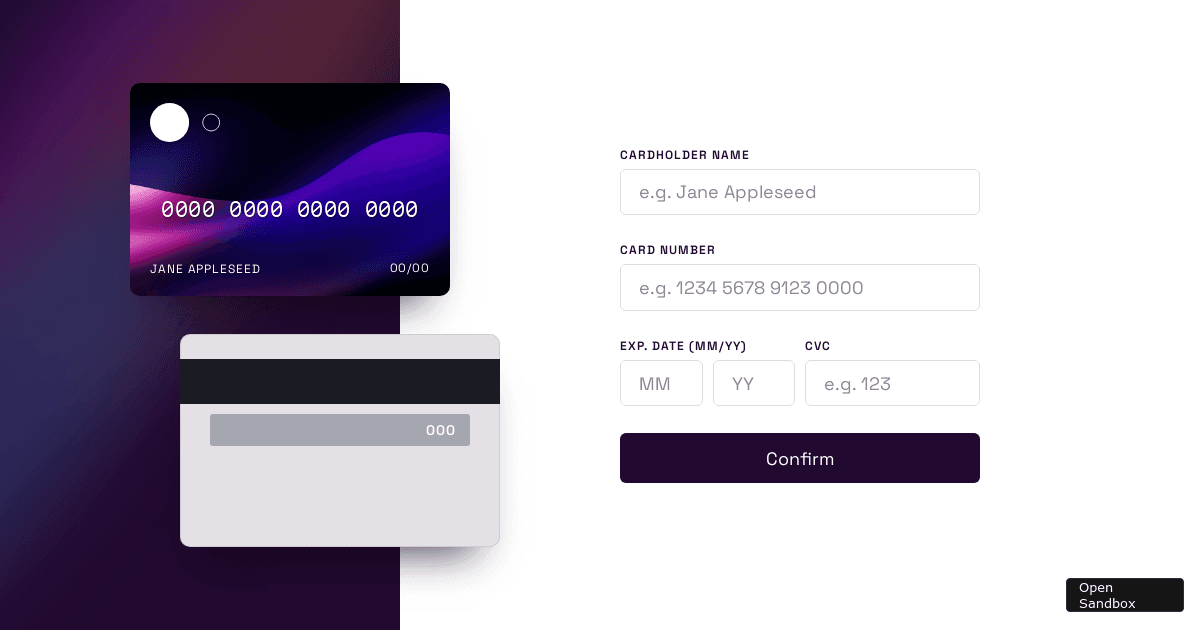 simey-credit-card - Codesandbox