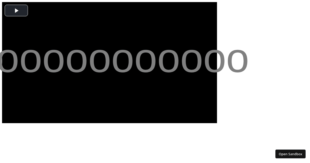 A sample Video.js with React project (forked) - Codesandbox