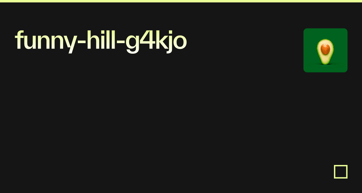 funnyhillg4kjo Codesandbox