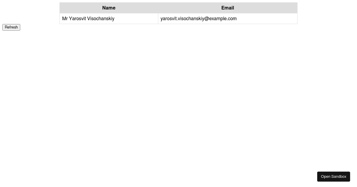react - Codesandbox