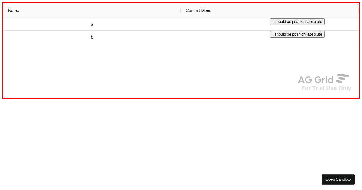relative-position-in-ag-grid - Codesandbox