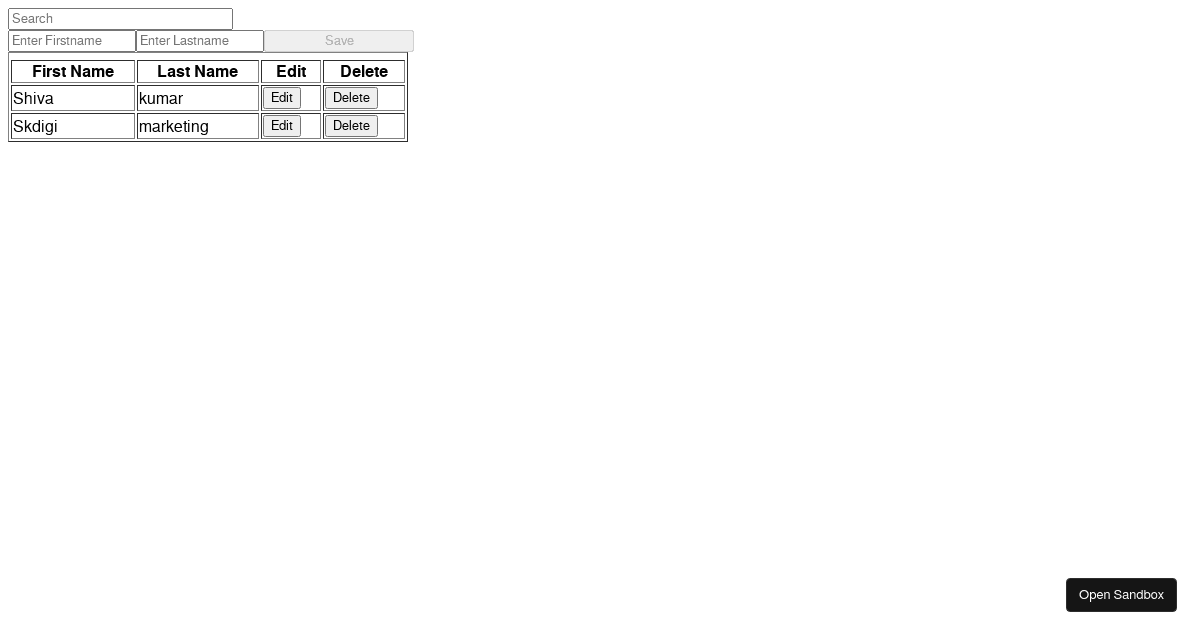 sample-crud - Codesandbox