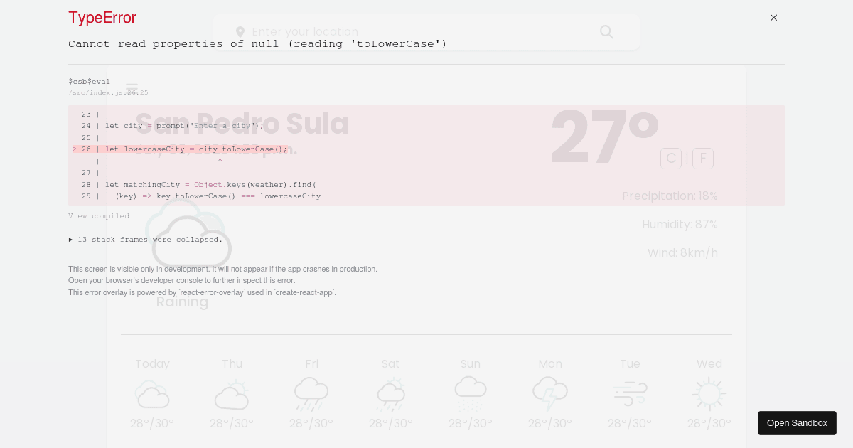 project - Codesandbox
