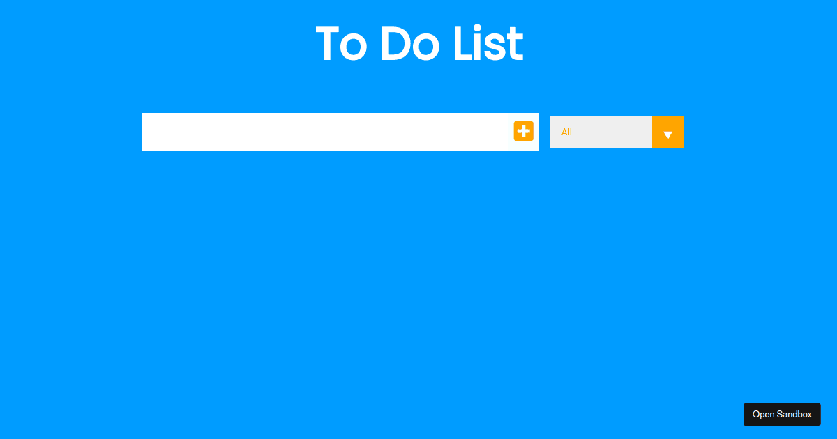 to-do-list - Codesandbox