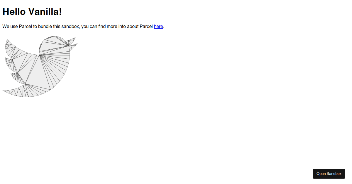 svg to triangles - Codesandbox