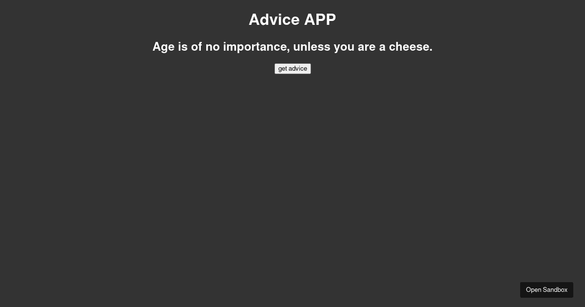 initial example - Codesandbox