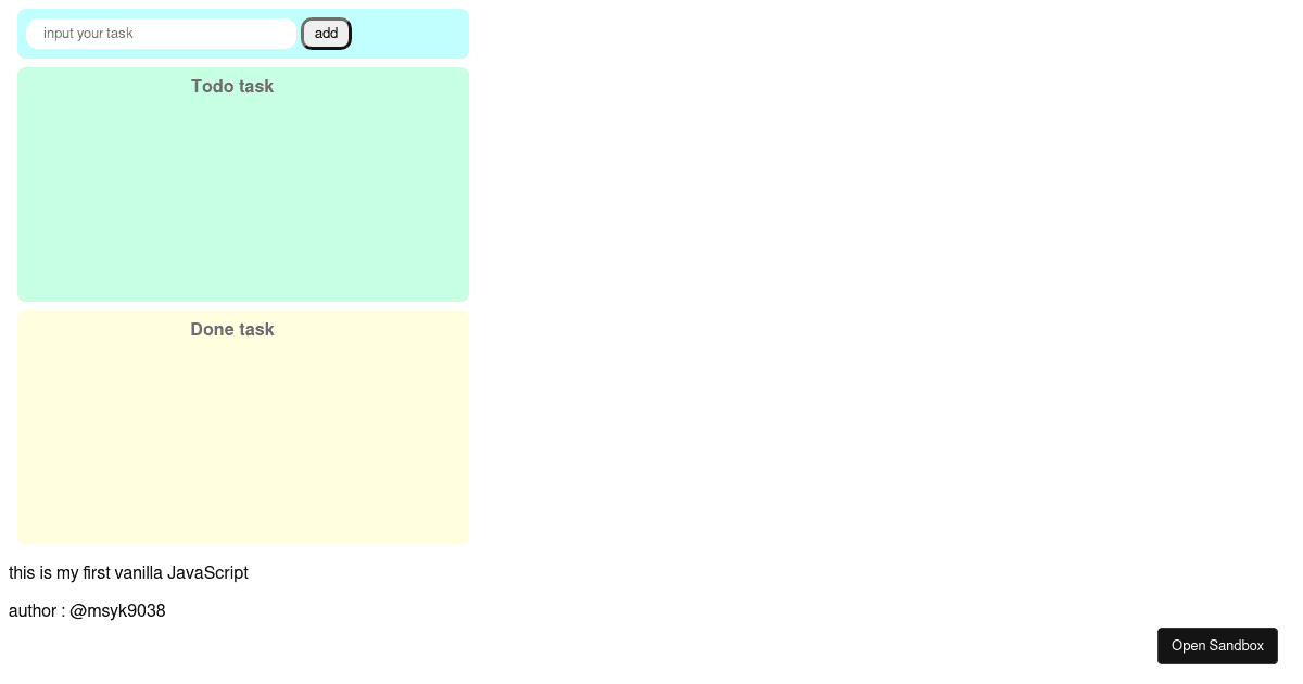 todoappwithplainjavascript - Codesandbox