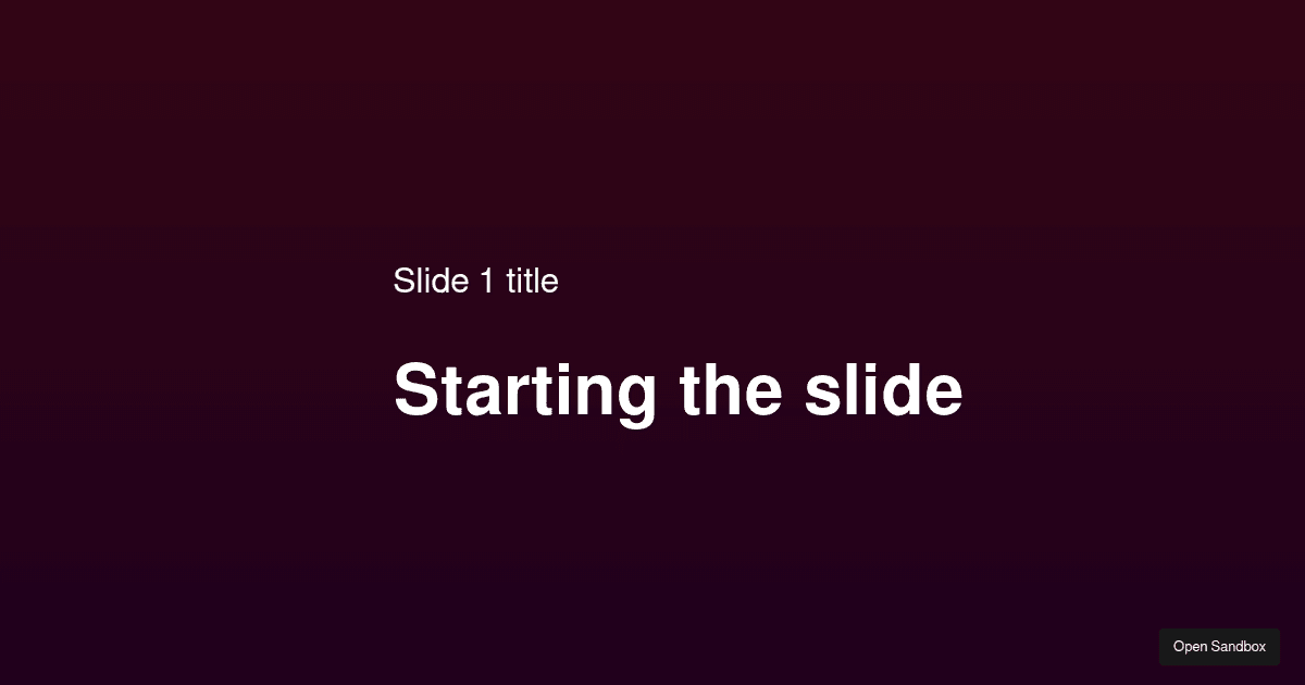 Slider text animation using react pose - Codesandbox