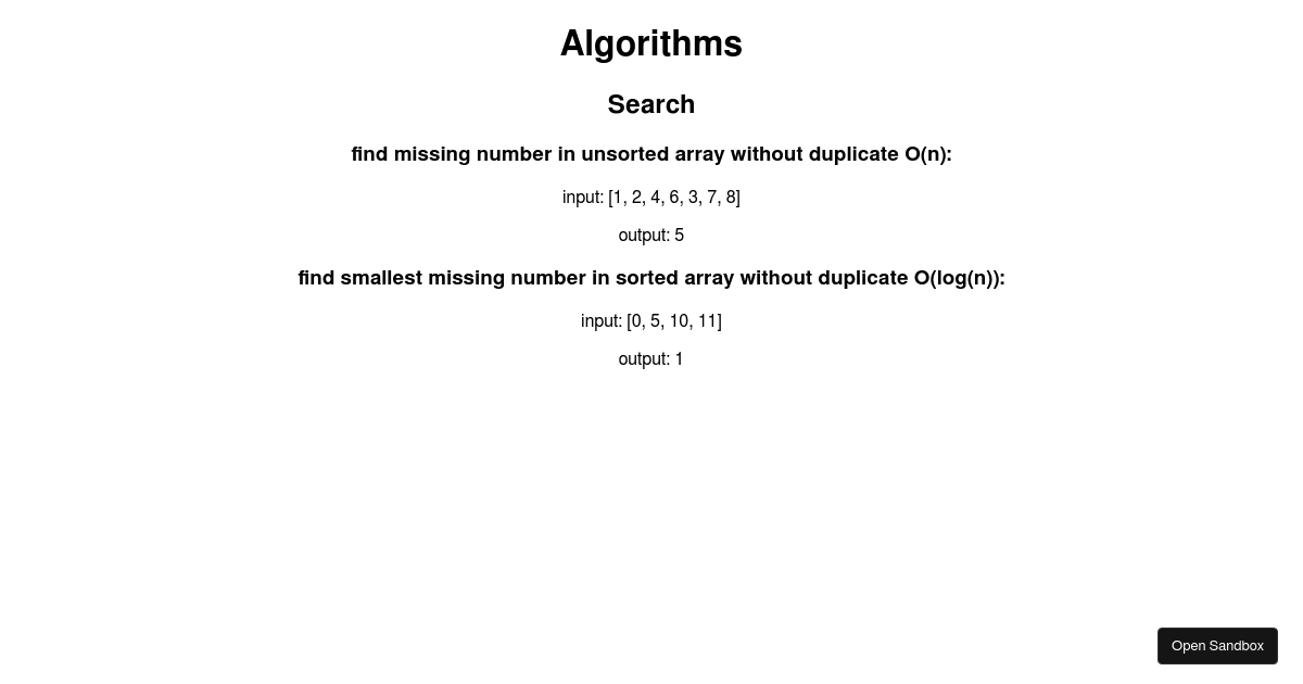 data-structure-and-algorithms - Codesandbox
