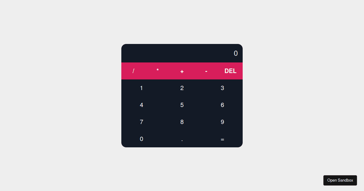 calculator - Codesandbox
